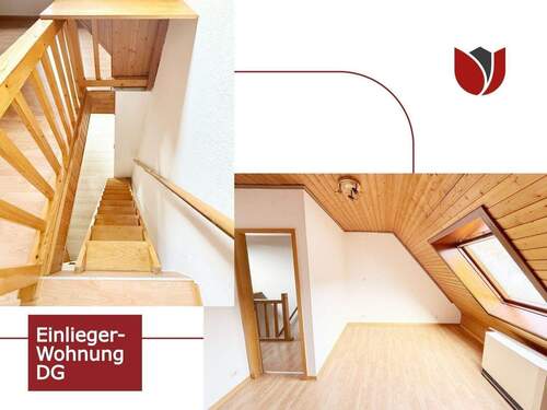 Aufgang zur Einliegerwohnung im 1. OG/DG links mit Duschbad - 