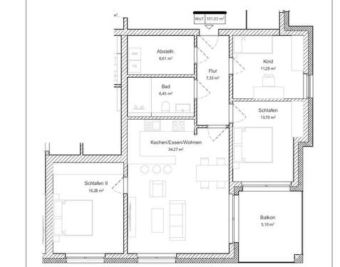 Wohnung 7.JPG - Etagenwohnung mit 101,00 m² in Bad Sassendorf zur Miete