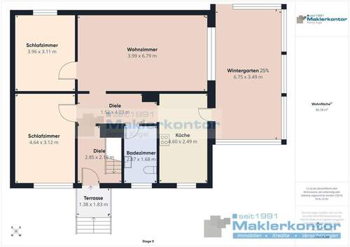 Erdgeschoss - 4 Zimmer Einfamilienhaus zum Kaufen in Neverin