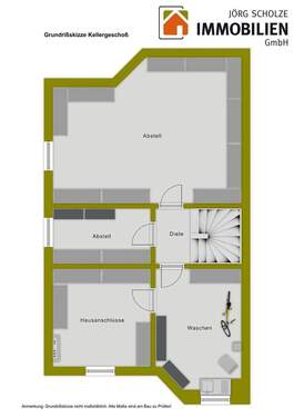 Grundrißskizze KG - 