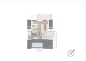 Grundriss Wohnung 8 Hinten DG - 