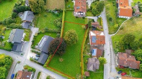 Luftansicht 1+1a.jpg - Grundstück zum Kaufen in Marquartstein