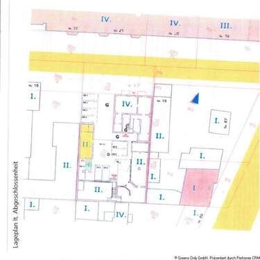 Lageplan lt. Abgeschlossenheit - 