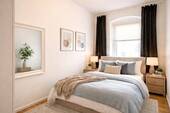 Schlafzimmer (visualisiert) - 2 Zimmer Etagenwohnung zum Kaufen in Berlin