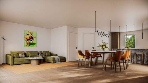 Wohnzimmer - 4 Zimmer Doppelhaushälfte in Rückersdorf