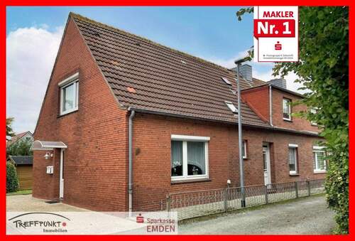 Vorder- und Seitenansicht - Reihenmittelhaus mit Einliegerwohnung