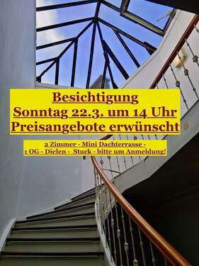 Stuck + Dielen - 2 Zimmer Etagenwohnung in Hamburg