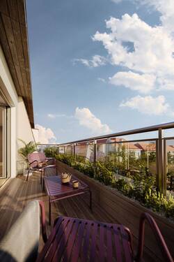 Balkonblick Visualisierung - 