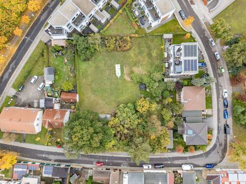 Drohnenaufnahme - Attraktives Wohnbaugrundstück in zentraler Lage von Hennigsdorf