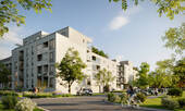 Außenansicht Visualisierung - 4 Zimmer Etagenwohnung in Eching
