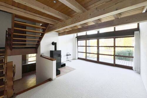 Wohnzimmer mit Schwedenofen - 