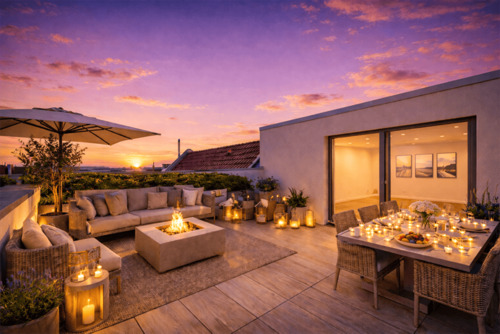 Rooftop Abendstimmung - 