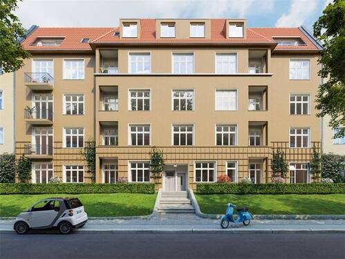 Hausansicht nach Sanierung - 5 Zimmer Etagenwohnung in Berlin