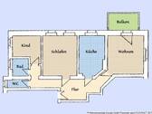 Grundriss - 3-Zimmer-Wohnung in Kamenz - 