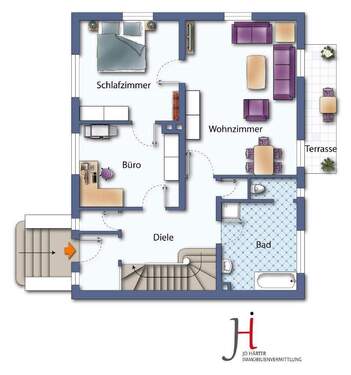 Beispielhafter Grundriß EG - 