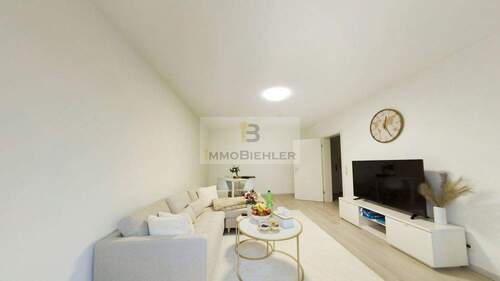 Wohnzimmer - 2 Zimmer Etagenwohnung zum Kaufen in Köln