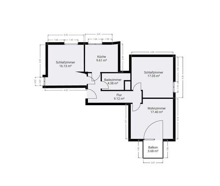 Grundriss.jpg - Renovierte 3 Zimmer Whg. in Bordesholm