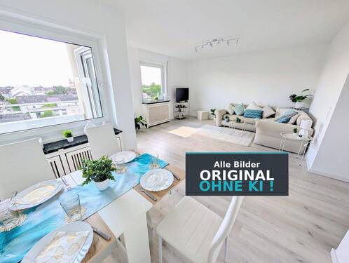 Wohn-/Esszimmer - Schmuckstück mit Weitblick zur Pfalz - Helle, komplett renovierte 3 Zimmerwohnung 