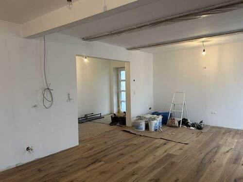 Wohn- u. Essbereich - Behagliche Wohnung mit Terrasse in Bauernhaus nahe Büsum - Erstbezug nach Kernsanierung