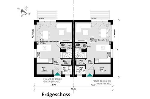 Erdgeschoss - Einfamilienhaus mit 112,00 m&sup2; in Hamburg zum Kaufen