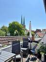 Dachterrasse - Modernisiertes Altstadthaus an der Obertrave mit Dachterrasse und Blick auf den Lübecker Dom