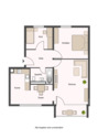 Grundriss_3 Zimmerwohnung_Schlafzimmer_Wohnzimmer_Küche_Bad mit Dusche_Balkon.png - 