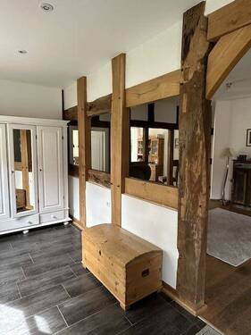 saniertes Ständerwerk des Hauses - 