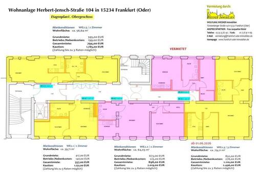 Etagenplan - 1. OG - - 