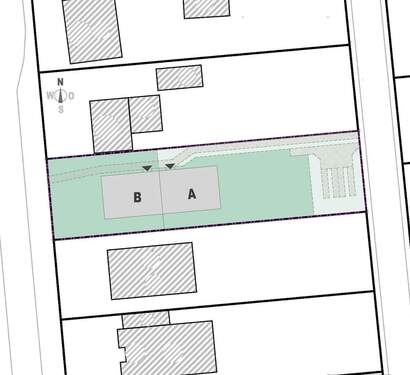 Lageplan - Doppelhaushälfte mit 115,00 m&sup2; in Hamburg zum Kaufen