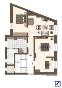 1. OG Beispiel möbliert - 