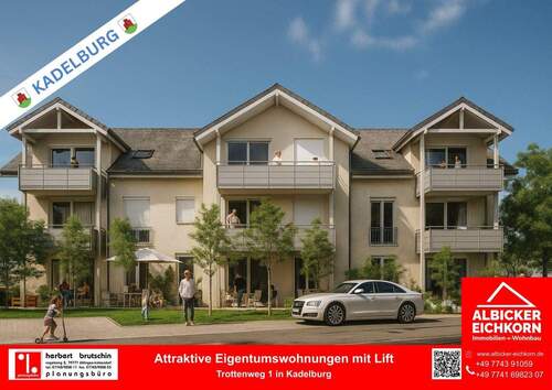 Bild 1 - Grenznah 3 Zi. Obergeschoss mit Balkon ca. 100 m² - Wohnung 4 - Trottenweg 1, 79790 Kadelburg