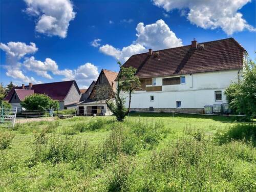 Rückansicht - 7 Zimmer Bauernhaus, Landhaus in Allstedt