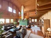 Wohn-Esszimmer mit Kachelofen - 
