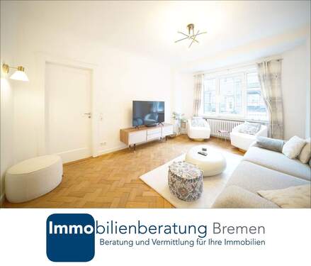 Immobilienberatung Bremen GmbH 2 - Stilvoll saniertes Altbremer Reihenmittelhaus im Wachmannstraßenquartier