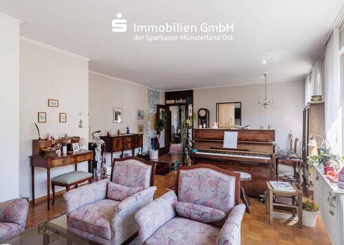 Wohnzimmer - 3 Zimmer Bungalow in Münster