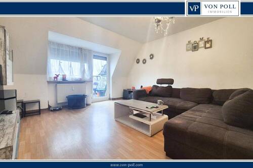 Bild 1 - Helle Dachgeschosswohnung mit Balkon, Aufzug und Tiefgaragenstellplatz in ruhiger Lage Ansbachs