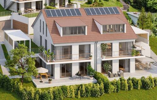 Hausansicht - Exklusive Doppelhaushälfte – Haus F in zentraler Lage von Herrsching am Ammersee