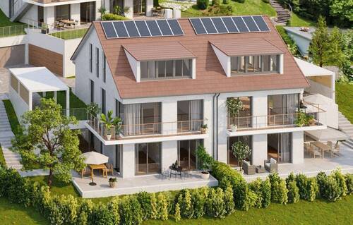 Hausansicht - Exklusive Doppelhaushälfte – Haus E in zentraler Lage von Herrsching am Ammersee