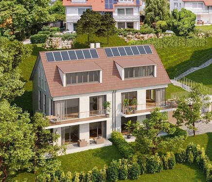 Hausansicht - Exklusive Doppelhaushälfte – Haus B in zentraler Lage von Herrsching am Ammersee
