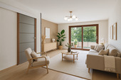 Wohnbereich (Gestaltungsvorschlag) - 2 Zimmer Etagenwohnung in Ludwigsburg