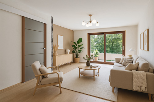 Wohnbereich (Gestaltungsvorschlag) - 2 Zimmer Etagenwohnung in Ludwigsburg