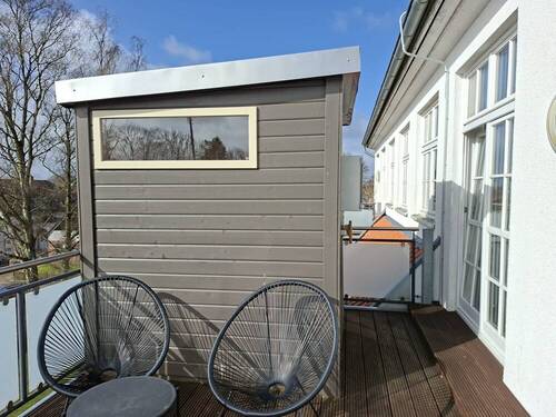 Balkon mit Sauna - 