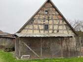 Giebeseite mit Hühnerstall - 