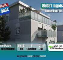 ++BESTPREIS++MIT KFW55-Förderung++ NEUBAU 2 ZKB MIET-ENERGIESPAREND mit 5% AfA - Ingolstadt