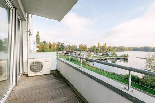 Balkon mit Blick auf den Ruppiner See - 