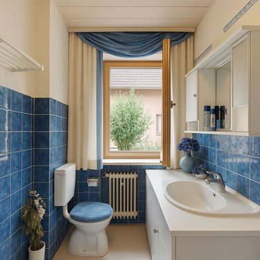 Badezimmer EG - 5 Zimmer Etagenwohnung zum Kaufen in Aichach