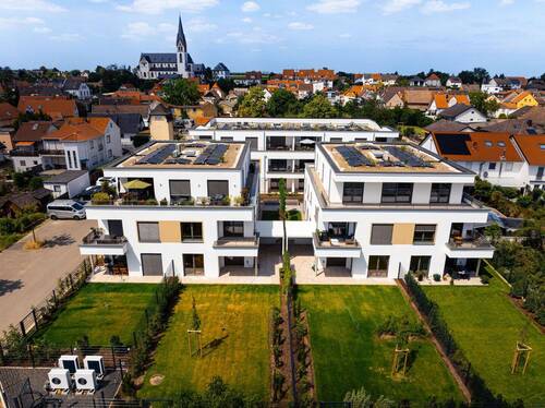 Luftbild - 3 Zimmer Terrassenwohnung zum Kaufen in Worms