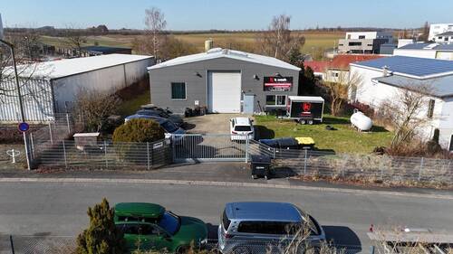 Bild 1 - Gewerbehalle Werkstatt mit Büro und Garage Halle Hof Produktionshalle Estenfeld Würzburg