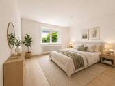 Schlafzimmer Vorderhaus gestaged - 