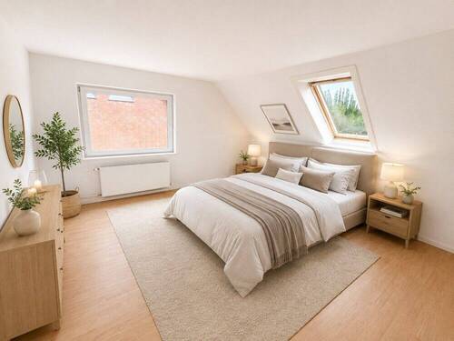 Schlafzimmer 1 OG gestaged - 